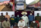 मवेशियों से भरा दस चक्का लूटकर फरार होने वाले आरोपी धराये, पुलिस ने महाराष्ट्र से किया गिरफ्तार