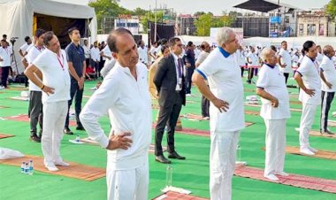 योग आज वैश्विक पर्व बन गया है : उप राष्ट्रपति श्री जगदीप धनखड़