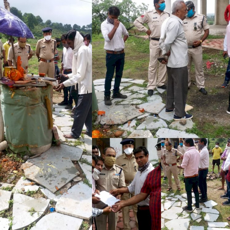 असामाजिक तत्वों ने श्री हनुमान जी की प्रतिमा को पहुंचाया नुकसान, हिन्दू जागरण मंच ने जताया विरोध